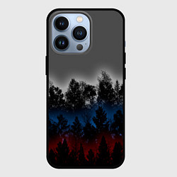 Чехол для iPhone 13 Pro Флаг из леса, цвет: 3D-черный