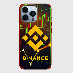 Чехол для iPhone 13 Pro BINANCE БИНАНС БАНАН, цвет: 3D-красный