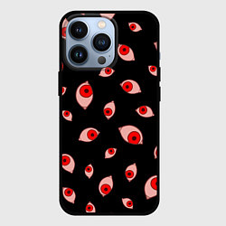Чехол для iPhone 13 Pro Взгляд тьмы, цвет: 3D-черный