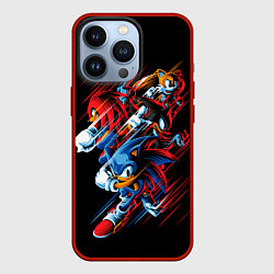 Чехол для iPhone 13 Pro Sonics team, цвет: 3D-красный