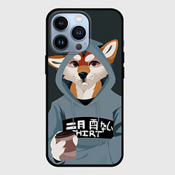Чехол для iPhone 13 Pro Furry fox, цвет: 3D-черный