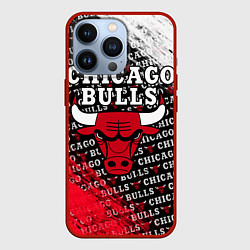 Чехол для iPhone 13 Pro CHICAGO BULLS 6, цвет: 3D-красный