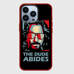 Чехол для iPhone 13 Pro The Dude Abides Лебовски, цвет: 3D-красный
