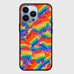 Чехол для iPhone 13 Pro Pop it Among Us, цвет: 3D-черный