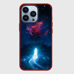 Чехол для iPhone 13 Pro Душа идущая в космос Soul space Z, цвет: 3D-красный