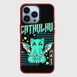 Чехол для iPhone 13 Pro CatHulhu, цвет: 3D-красный