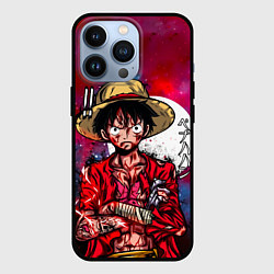 Чехол для iPhone 13 Pro Луффи One Piece Большой куш, цвет: 3D-черный