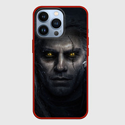 Чехол для iPhone 13 Pro THE WITCHER ГЕРАЛЬТ GERALT, цвет: 3D-красный