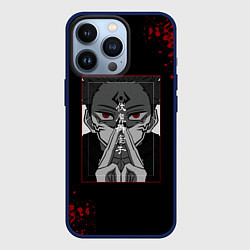 Чехол для iPhone 13 Pro МАГИЧЕСКАЯ БИТВА SUKUNA, цвет: 3D-тёмно-синий
