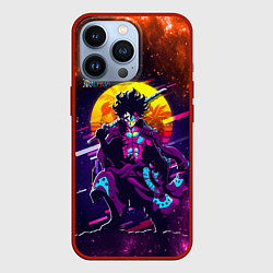 Чехол для iPhone 13 Pro One Piece боевой кибер - Луффи, цвет: 3D-красный