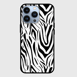Чехол для iPhone 13 Pro Черно-белая зебра, цвет: 3D-черный