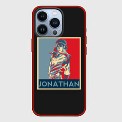 Чехол для iPhone 13 Pro Jonathan JoJo, цвет: 3D-красный