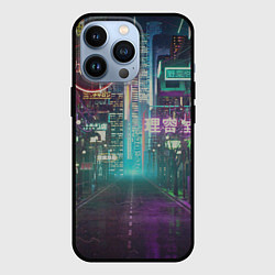 Чехол для iPhone 13 Pro Neon Tokyo, цвет: 3D-черный