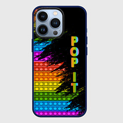 Чехол для iPhone 13 Pro ИГРУШКА POP it ПОП-ИТ, цвет: 3D-тёмно-синий