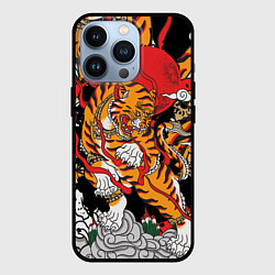 Чехол для iPhone 13 Pro Самурайский тигр, цвет: 3D-черный