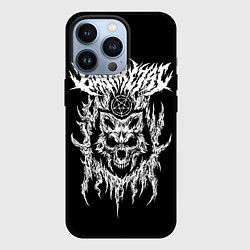 Чехол для iPhone 13 Pro Baby Metal Wolf, цвет: 3D-черный