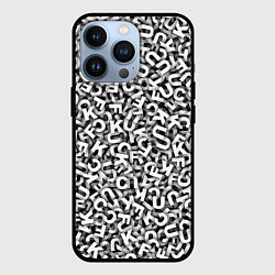 Чехол для iPhone 13 Pro Буквы UKFC, цвет: 3D-черный
