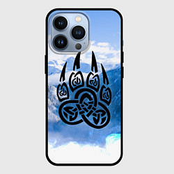 Чехол для iPhone 13 Pro Печать Велеса Волчья лапа, цвет: 3D-черный