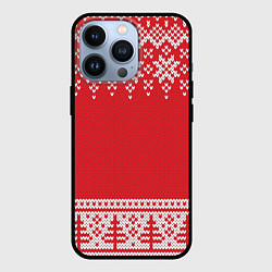 Чехол для iPhone 13 Pro Зимний лес, цвет: 3D-черный