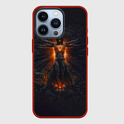 Чехол для iPhone 13 Pro Clayman - In Flames, цвет: 3D-красный