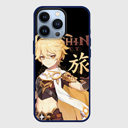 Чехол для iPhone 13 Pro Путешественник Genshin Impact, цвет: 3D-тёмно-синий