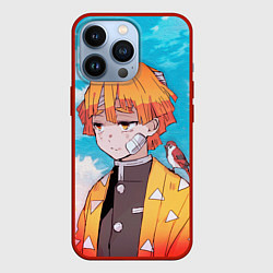 Чехол для iPhone 13 Pro КЛИНОК РАССЕКАЮЩИЙ ДЕМОНОВ, ЗЕНИТЦУ, цвет: 3D-красный