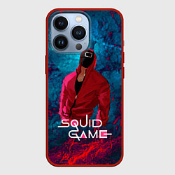 Чехол для iPhone 13 Pro Сериал Squid game Игра в кальмара, цвет: 3D-красный