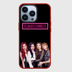 Чехол для iPhone 13 Pro BLACKPINK NEON, цвет: 3D-красный