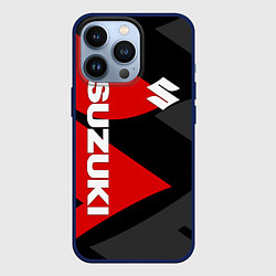 Чехол для iPhone 13 Pro SUZUKI СУЗУКИ RED LOGO, цвет: 3D-тёмно-синий