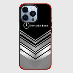 Чехол для iPhone 13 Pro Mercedes-Benz Текстура, цвет: 3D-красный