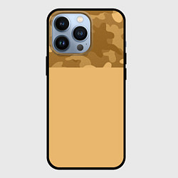 Чехол для iPhone 13 Pro Песочный, цвет: 3D-черный