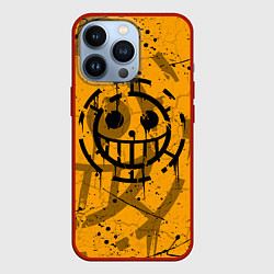 Чехол для iPhone 13 Pro ONE PIECE ПИРАТЫ ЛОГО, цвет: 3D-красный