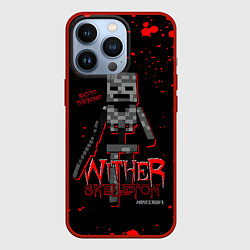 Чехол для iPhone 13 Pro WITHER SKELETON, цвет: 3D-красный