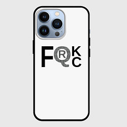 Чехол для iPhone 13 Pro FQRck - Локдаун, цвет: 3D-черный