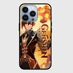 Чехол для iPhone 13 Pro Геншин импакт: Чжун Ли, цвет: 3D-черный