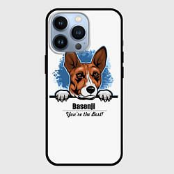 Чехол для iPhone 13 Pro Собака Басенджи, цвет: 3D-черный