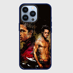 Чехол для iPhone 13 Pro Бред Питт Бойцовский клуб, цвет: 3D-тёмно-синий