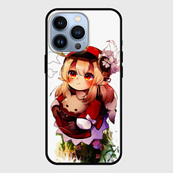 Чехол для iPhone 13 Pro Милая Кли дуется геншин импакт, цвет: 3D-черный