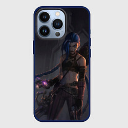 Чехол для iPhone 13 Pro Дерзкая Джинкс, цвет: 3D-тёмно-синий