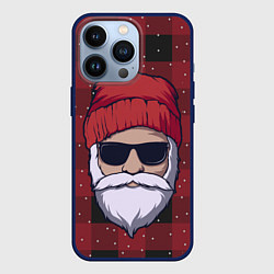 Чехол для iPhone 13 Pro SANTA HIPSTER САНТА ХИПСТЕР, цвет: 3D-тёмно-синий