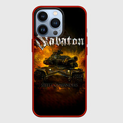 Чехол для iPhone 13 Pro SABATON - Steel Commanders, цвет: 3D-красный
