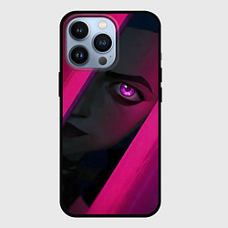 Чехол для iPhone 13 Pro Jinx Arcane League of Legends, цвет: 3D-черный