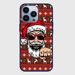 Чехол для iPhone 13 Pro Bad Santa Плохой Санта, цвет: 3D-тёмно-синий