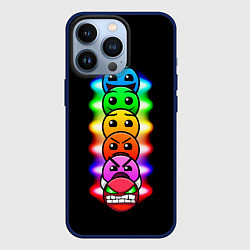 Чехол для iPhone 13 Pro Geometry Dash: Demons Levels, цвет: 3D-тёмно-синий