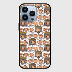 Чехол для iPhone 13 Pro Овечки и барашки, цвет: 3D-черный