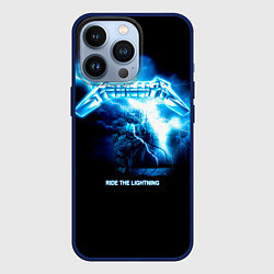 Чехол для iPhone 13 Pro Ride the Lightning Metallica, цвет: 3D-тёмно-синий