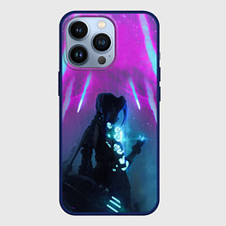 Чехол для iPhone 13 Pro LEAGUE OF LEGENDS, ДЖИНКС, цвет: 3D-тёмно-синий