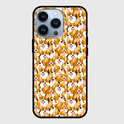 Чехол для iPhone 13 Pro Собаки Корги, цвет: 3D-черный