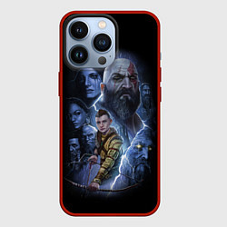 Чехол для iPhone 13 Pro GOD OF WAR РАГНАРЁК, цвет: 3D-красный