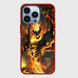 Чехол для iPhone 13 Pro DOTA 2 SHADOW FIEND ТЕНЬ, цвет: 3D-красный